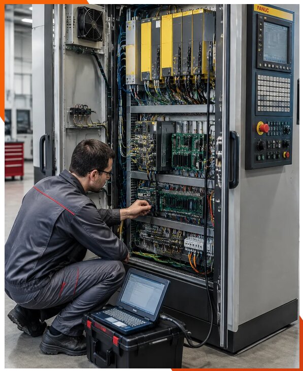 Ремонт систем ЧПУ FANUC промышленных станков в Лянторе
