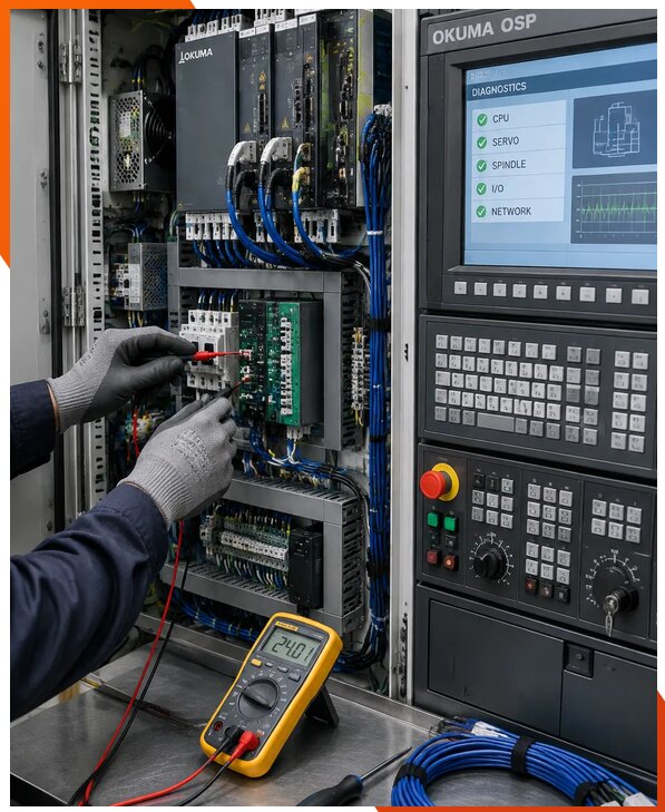 Ремонт систем ЧПУ Okuma OSP в Лянторе